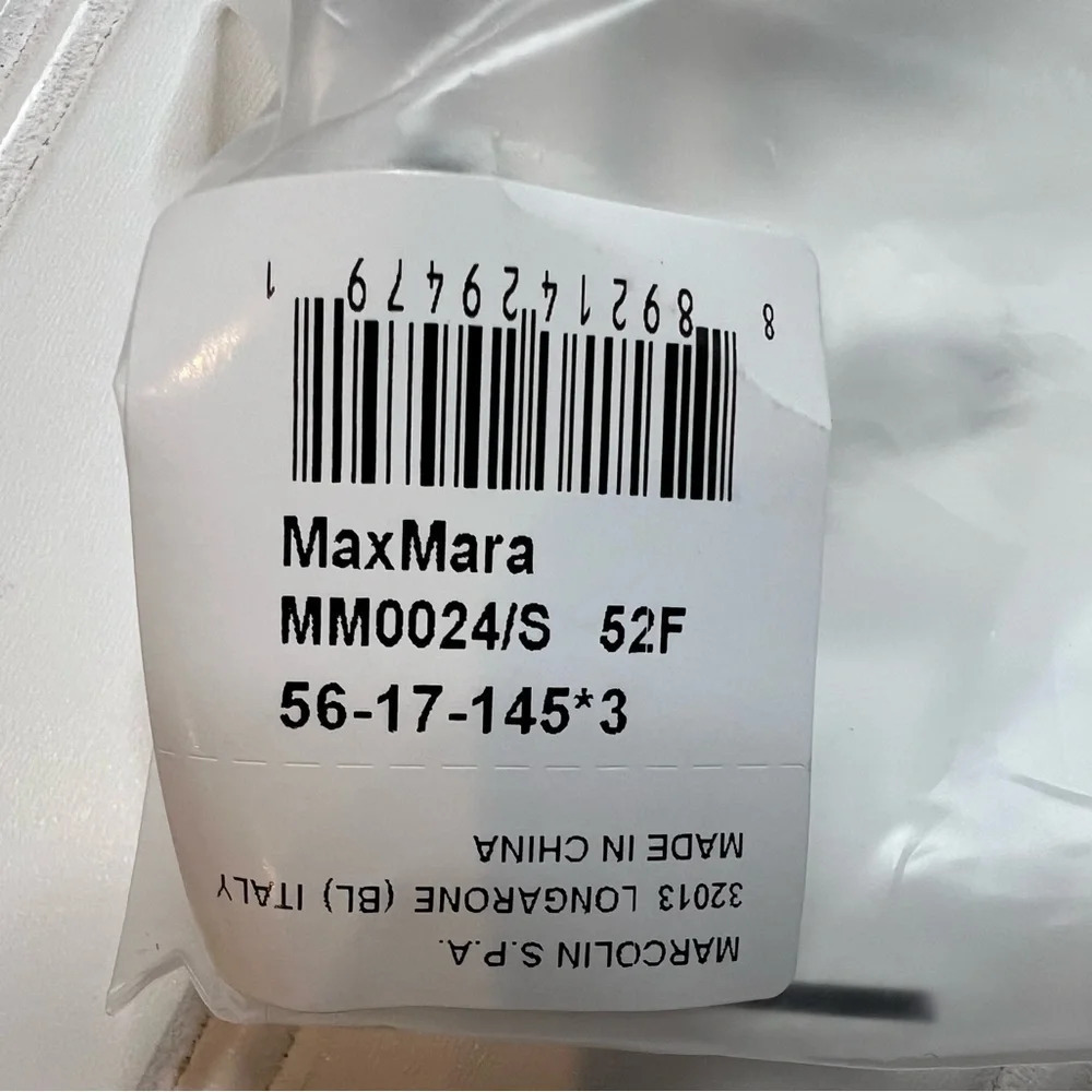 MAX MARA 56mm Square Oversized Brown Gradient Sunglasses Frame Women NEW 1900 - Picture 3 of 4